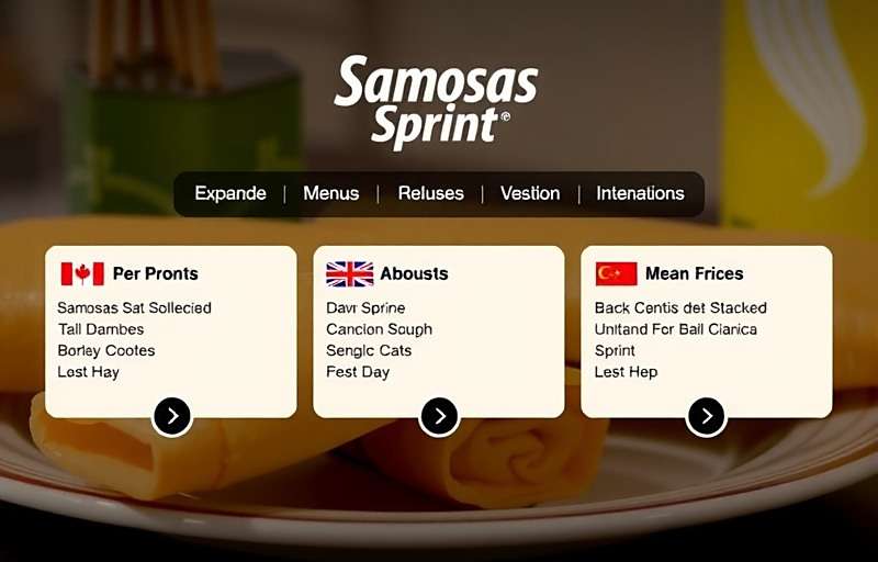 Samosas Sprint - Coming Soon Samosas Sprint future updates teaser showing new international locations and expanded menu items
